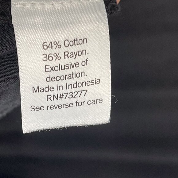 Sonoma Smocked Swiss Dot Ruffle Button Front Maxi Dress Black 1X Plus Size - Picture 9 of 9